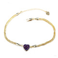 Forme a mujeres los encantos de la pulsera del pun ¢ o de Druzy, pulsera plateada oro Druzy de la pulsera